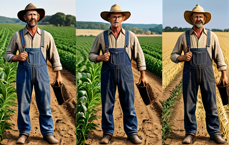 Image Prompt 1: The Evolution of the Farmer**