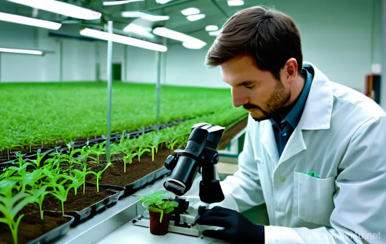 농업환경기술자 교육기관 선택 가이드 - **Prompt 1: Futuristic Agroecology in a Russian Landscape**
    "A wide shot of a futuristic, high-t...