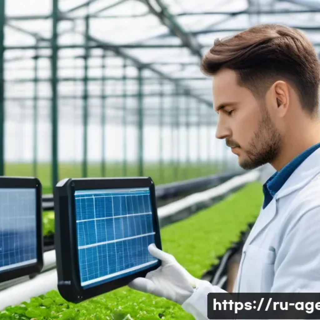 농업환경기술자 자격증 유지 관리 팁 - A professional agricultural technician in a modern greenhouse environment, wearing practical work cl...
